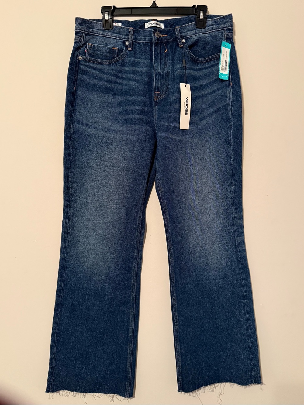 NWT Vigoss Royce 70s Jeans 30 High Rise Wide Leg Flare Retro Denim